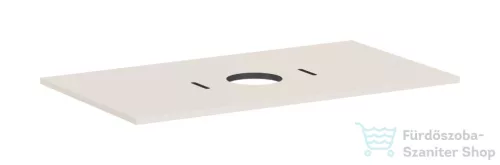 Hansgrohe XILESA E 98x55 cm-es mosdópult csaplyuk nélküli mosdóhoz, matt homok 54276780