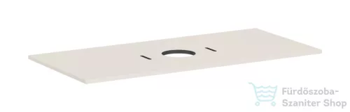 Hansgrohe XILESA E 118x55 cm-es mosdópult csaplyuk nélküli mosdóhoz, matt homok 54277780