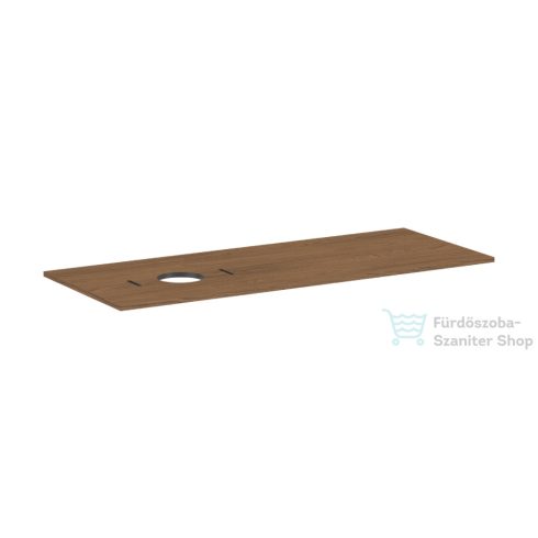 Hansgrohe XILESA E 137,5x55 cm-es mosdópult bal oldali kivágással, csaplyuk nélküli mosdóhoz, kasmír tölgy 54278550