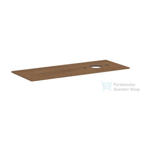 Hansgrohe XILESA E 137,5x55 cm-es mosdópult jobb oldali kivágással, csaplyuk nélküli mosdóhoz, kasmír tölgy 54279550