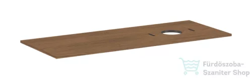 Hansgrohe XILESA E 137,5x55 cm-es mosdópult jobb oldali kivágással, csaplyuk nélküli mosdóhoz, kasmír tölgy 54279550