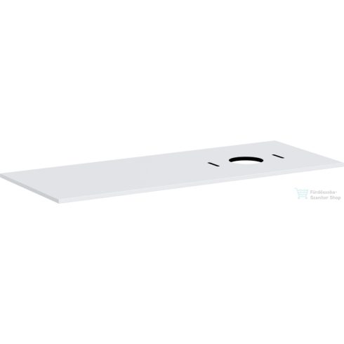 Hansgrohe XILESA E 137,5x55 cm-es mosdópult jobb oldali kivágással, csaplyuk nélküli mosdóhoz, matt fehér 54279700
