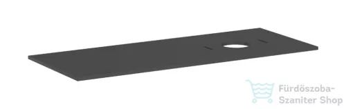 Hansgrohe XILESA E 137,5x55 cm-es mosdópult jobb oldali kivágással, csaplyuk nélküli mosdóhoz, matt palaszürke 54279760