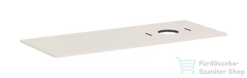 Hansgrohe XILESA E 137,5x55 cm-es mosdópult jobb oldali kivágással, csaplyuk nélküli mosdóhoz, matt homok 54279780