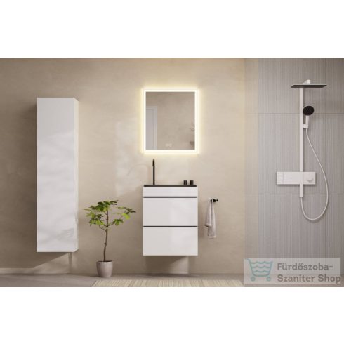 Hansgrohe XILESA E 165x40x35 cm-es magas szekrény 1 ajtóval, jobbos, matt fehér 54288700