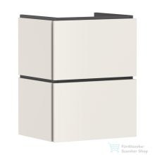   Hansgrohe XILESA E 48x38 cm-es 2 push open fiókos fali szekrény mosdó nélkül, matt homok 54290780