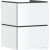 Hansgrohe XILESA E 48x47 cm-es 2 push open fiókos fali szekrény mosdó nélkül, matt fehér 54291700