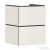 Hansgrohe XILESA E 48x47 cm-es 2 push open fiókos fali szekrény mosdó nélkül, matt homok 54291780