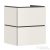 Hansgrohe XILESA E 53x47 cm-es 2 push open fiókos fali szekrény mosdó nélkül, matt homok 54292780