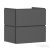 Hansgrohe XILESA E 63x47 cm-es 2 push open fiókos fali szekrény mosdó nélkül, matt palaszürke 54294760