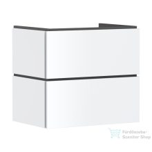   Hansgrohe XILESA E 68x47 cm-es 2 push open fiókos fali szekrény mosdó nélkül, matt fehér 54295700