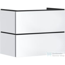   Hansgrohe XILESA E 78x47 cm-es 2 fiókos szekrény push-open fiókokkal, matt fehér 54296700