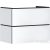 Hansgrohe XILESA E 78x47 cm-es 2 fiókos szekrény push-open fiókokkal, matt fehér 54296700