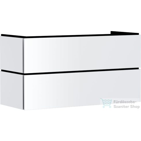 Hansgrohe XILESA E 118x47 cm-es 2 fiókos szekrény, push-open fiókokkal, matt fehér 54298700