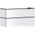 Hansgrohe XILESA E 118x47 cm-es 2 fiókos szekrény, push-open fiókokkal, matt fehér 54298700