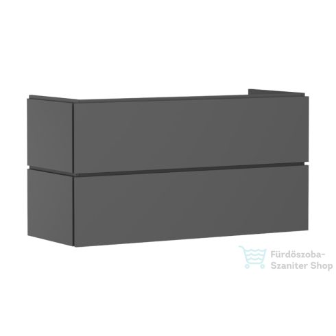 Hansgrohe XILESA E 118x47 cm-es 2 fiókos szekrény, push-open fiókokkal, matt palaszürke 54298760