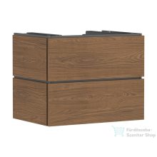   Hansgrohe XILESA E 78x55 cm-es, 2 fiókos, fali mosdótartó szekrény pulthoz, kasmír tölgy 54299550