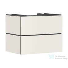   Hansgrohe XILESA E 78x55 cm-es, 2 fiókos, fali mosdótartó szekrény pulthoz, matt homok 54299780