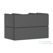   Hansgrohe XILESA E 98x55 cm-es, 2 fiókos, fali mosdótartó szekrény pulthoz, matt palaszürke 54301760