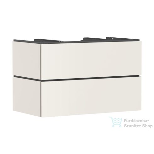 Hansgrohe XILESA E 98x55 cm-es, 2 fiókos, fali mosdótartó szekrény pulthoz, push open fiókokkal, matt homok 54302780