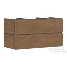   Hansgrohe XILESA E 118x55 cm-es, 2 fiókos, fali mosdótartó szekrény pulthoz, kasmír tölgy 54303550