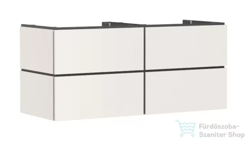 Hansgrohe XILESA E 137,5x55 cm-es, 4 fiókos, fali mosdótartó szekrény, matt homok 54306780