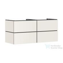   Hansgrohe XILESA E 137,5x55 cm-es, 4 fiókos, fali mosdótartó szekrény, matt homok 54306780