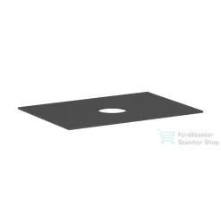   Hansgrohe XEVOLOS E 78x55 cm-es mosdópult csapfurat nélküli mosdóhoz, matt palaszürke 54328760