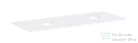 Hansgrohe XEVOLOS E 137x55 cm-es mosdópult csapfurat nélküli mosdóhoz, dupla kivágással, matt fehér 54332700
