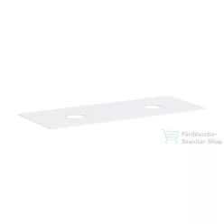   Hansgrohe XEVOLOS E 137x55 cm-es mosdópult csapfurat nélküli mosdóhoz, dupla kivágással, matt fehér 54332700