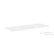 Hansgrohe XEVOLOS E 137x55 cm-es mosdópult csapfurat nélküli mosdóhoz, dupla kivágással, matt fehér 54332700