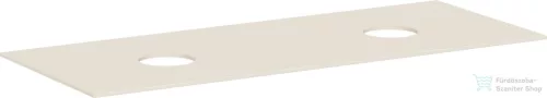 Hansgrohe XEVOLOS E 137x55 cm-es mosdópult csapfurat nélküli mosdóhoz, dupla kivágással, matt homok 54332780