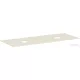 Hansgrohe XEVOLOS E 137x55 cm-es mosdópult csapfurat nélküli mosdóhoz, dupla kivágással, matt homok 54332780