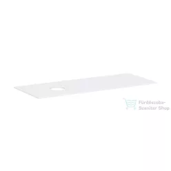   Hansgrohe XEVOLOS E 137x55 cm-es mosdópult csapfurat nélküli mosdóhoz, bal oldali kivágással, matt fehér 54333700