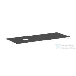   Hansgrohe XEVOLOS E 137x55 cm-es mosdópult csapfurat nélküli mosdóhoz, bal oldali kivágással, matt palaszürke 54333760