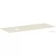 Hansgrohe XEVOLOS E 137x55 cm-es mosdópult csapfurat nélküli mosdóhoz, bal oldali kivágással, matt homok 54333780