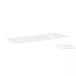   Hansgrohe XEVOLOS E 137x55 cm-es mosdópult csapfurat nélküli mosdóhoz, jobb oldali kivágással, matt fehér 54334700