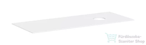 Hansgrohe XEVOLOS E 137x55 cm-es mosdópult csapfurat nélküli mosdóhoz, jobb oldali kivágással, matt fehér 54334700
