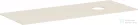 Hansgrohe XEVOLOS E 137x55 cm-es mosdópult csapfurat nélküli mosdóhoz, jobb oldali kivágással, matt homok 54334780