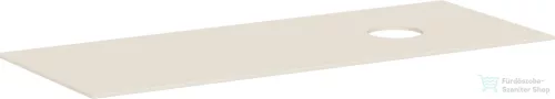 Hansgrohe XEVOLOS E 137x55 cm-es mosdópult csapfurat nélküli mosdóhoz, jobb oldali kivágással, matt homok 54334780