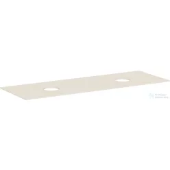   Hansgrohe XEVOLOS E 157x55 cm-es mosdópult csapfurat nélküli mosdóhoz, dupla kivágással, matt homok 54335780