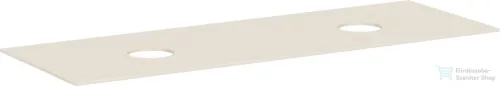 Hansgrohe XEVOLOS E 157x55 cm-es mosdópult csapfurat nélküli mosdóhoz, dupla kivágással, matt homok 54335780