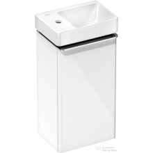  Hansgrohe XELU Q 34x25 cm-es balos mosdó és alsószekrény kombináció, fényes fehér/króm 54362000