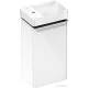 Hansgrohe XELU Q 34x25 cm-es balos mosdó és alsószekrény kombináció, fényes fehér/króm 54362000