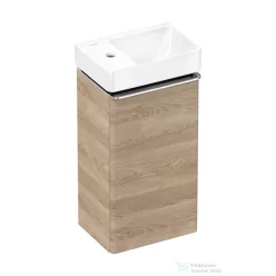   Hansgrohe XELU Q 34x25 cm-es balos mosdó és alsószekrény kombináció, természetes tölgy/króm 54364000