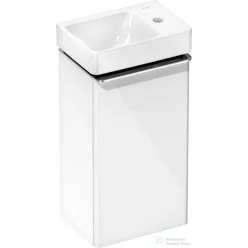   Hansgrohe XELU Q 34x25 cm-es jobbos mosdó és alsószekrény kombináció, fényes fehér/króm 54365000