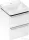 Hansgrohe XELU Q 48x47,5 cm-es mosdó és 2 fiókos alsószekrény kombináció, fényes fehér/króm 54368000