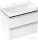 Hansgrohe XELU Q 78x47,5 cm-es mosdó és 2 fiókos alsószekrény kombináció, fényes fehér/króm 54374000