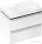 Hansgrohe XELU Q 78x47,5 cm-es 2 furatos mosdó és 2 fiókos alsószekrény kombináció, fényes fehér/króm 54377000