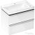 Hansgrohe XELU Q 78x47,5 cm-es 2 furatos mosdó és 2 fiókos alsószekrény kombináció, fényes fehér/króm 54380000